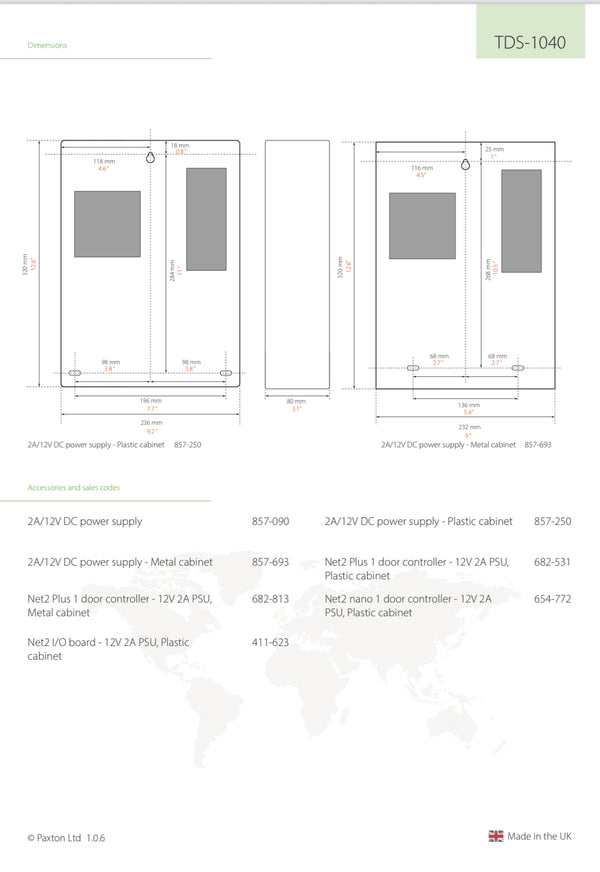 Paxton Net2 Entry Control Unit, 337-727