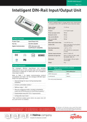 Apollo Intelligent DIN-Rail Input/Output Unit, SA4700-302APO