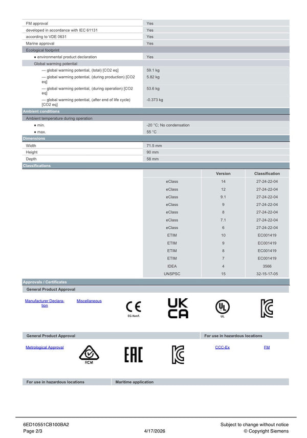 6ED1055-1CB10-0BA2 SIEMENS