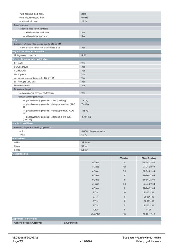 6ED1055-1FB00-0BA2 SIEMENS