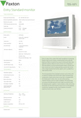 Paxton Net2 Entry Standard Monitor with Handset (New Style), 337-282