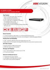 Hikvision 4 Channel PoE 1U K Series AcuSense 4K NVR