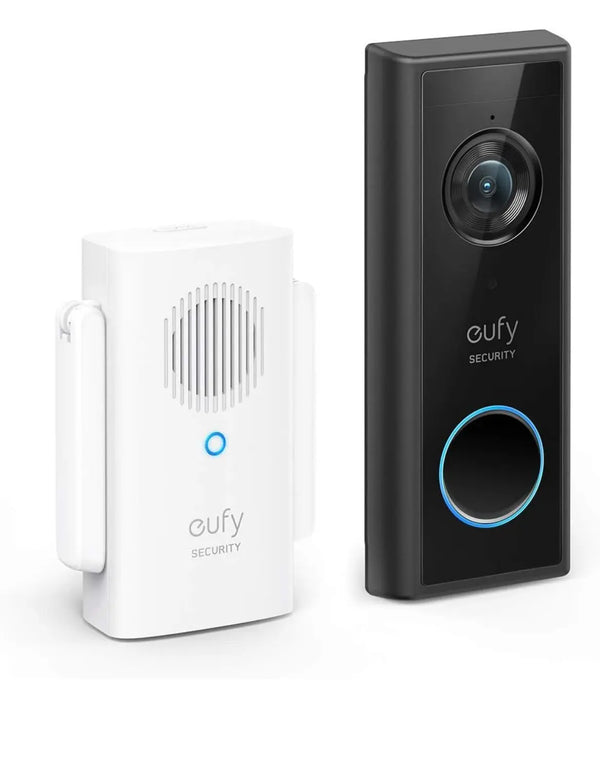 Eufy Security Video Doorbell Wireless S210 2K (Battery-Powered) with Chime, No Monthly Fee, On-Device AI for Human Detection, 16 GB Local Storage, 2-Way Audio Doorbell, Motion Only FIXES-HUB