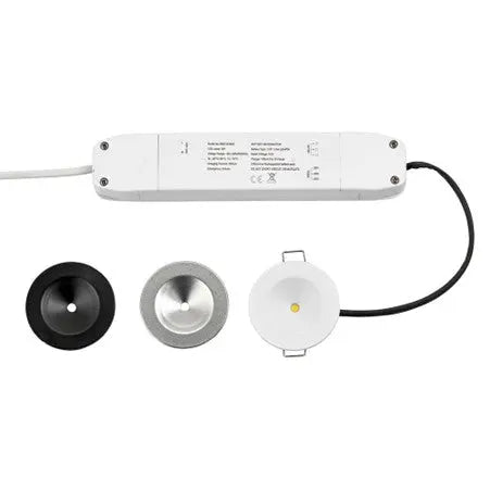 Mini Non Maintained LED Downlight Pin Spot Light | LED 2W 150lm | 6500K Daylight | IP20 | 3hr Emergency FIXES-HUB