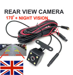 4 LED 170° Rear View Camera Reversing Parking Cam Car Night Vision Waterproof FIXES-HUB