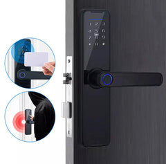 Automatic Door Smart Lock Digital Biometric Fingerprint Door Lock with 2 Key. FIXES-HUB