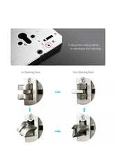 Automatic Door Smart Lock Digital Biometric Fingerprint Door Lock with 2 Key. FIXES-HUB