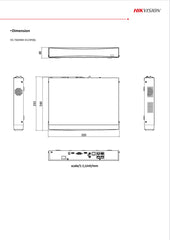 Hikvision 4ch NVR 4K PoE AcuSense 1 x HDD