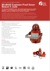 BExBG05 Series Red Strobe Beacon, 230 V ac, Surface Mount, Xenon Bulb, IP67