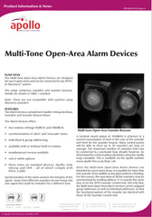 Apollo XP95 Open-Area Multi-Tone Sounder Beacon Red Body Red Flash Isolating