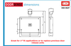 Fire Door Retainer Black
