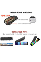 4 LED 170° Rear View Camera Reversing Parking Cam Car Night Vision Waterproof FIXES-HUB