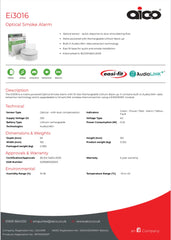 Aico Optical Smoke Alarm 230V with AudioLINK+ & Battery Backup - FIXES-HUB