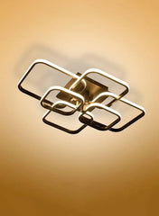 Contemporary LED Energy-efficient Light-adjusted Semi Flush Ceiling Light