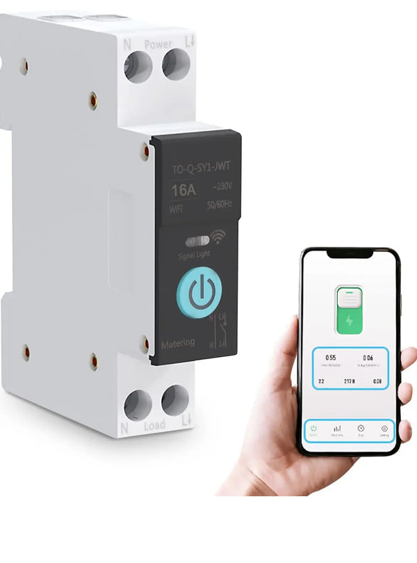 Smart WiFi Switch Home Circuit Breakers Mobile Phone Remote Control 3 Timing Modes for Household Appliances(10A, 16A..63A) FIXES-HUB
