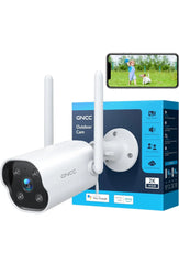 Security Camera Outdoor, 2K CCTV Camera, Cameras House Security, 2-Way Audio, Audio & Motion Detection, Night Vision, App Notification, APP Control, Waterproof, 2.4G WiFi, Wired 9.8 FT, T1Pro FIXES-HUB