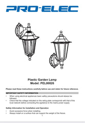 Outdoor Lantern, E27, IP44 FIXES-HUB