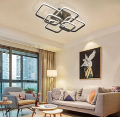 Contemporary LED Energy-efficient Light-adjusted Semi Flush Ceiling Light
