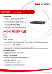 Hikvision 4ch NVR 4K PoE AcuSense 1 x HDD