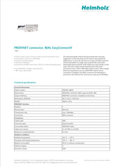 Connectors Helmholz PROFINET RJ45 180° EasyConnect® - 700-901-1BB10 FIXES-HUB