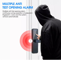 Automatic Door Smart Lock Digital Biometric Fingerprint Door Lock with 2 Key. FIXES-HUB