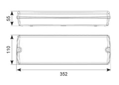 Guardian Bulkhead Maintained / Non-Maintained White, AGLED/3M