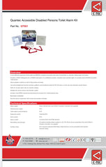 Quantec Accessible Disabled Persons Toilet Alarm Kit - C-TEC
QT951 FIXES-HUB