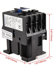 AC Contactor, CJX2-1810, 220V 50/60Hz Coil, 3P, 3 Pole, Normally Open, Ie 18A, Ue 380V - Heschen FIXES-HUB