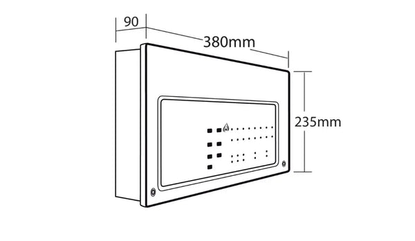 CFP Standard 2 Zone Conventional Fire Alarm Panel, Fire Control Panels- C-Tec CFP702-4 FIXES-HUB