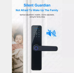 Automatic Door Smart Lock Digital Biometric Fingerprint Door Lock with 2 Key. FIXES-HUB