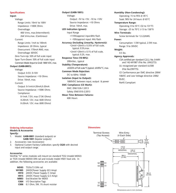 New ULTRA SLIMPAK CONVERTER G408-0001.V1 FIXES-HUB