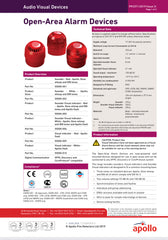 Apollo XP95 Intelligent Open-Area Sounder Beacon Red