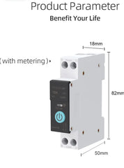 Smart WiFi Switch Home Circuit Breakers Mobile Phone Remote Control 3 Timing Modes for Household Appliances(10A, 16A..63A) FIXES-HUB