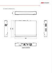 Hikvision 4ch NVR 4K PoE AcuSense 1 x HDD
