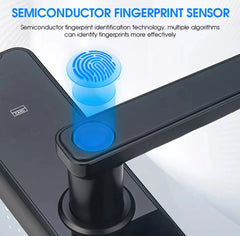 Automatic Door Smart Lock Digital Biometric Fingerprint Door Lock with 2 Key. FIXES-HUB