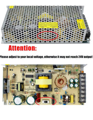 Power Supply 24V 5A 120W, 110V/220V AC to DC 24 Volt Universal Regulated Switching Transformer for 24V LED Strip, 3D Printer FIXES-HUB