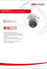 Hikvision 4MP Smart Hybrid Light with ColorVu Fixed Turret Network Camera