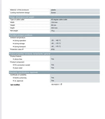 SIEMENS - 6ES7972-0BB52-0XA0 SIMATIC DP, CONNECTION PLUG FOR PROFIBUS UP TO 12 MBIT/S 90° CABLE OUTLET, INSULATION DISPLACEMENT METHOD FASTCONNECT, WITH PG RECEPTACLE 15.8X 59X 35.6 MM (BXHXD) FIXES-HUB