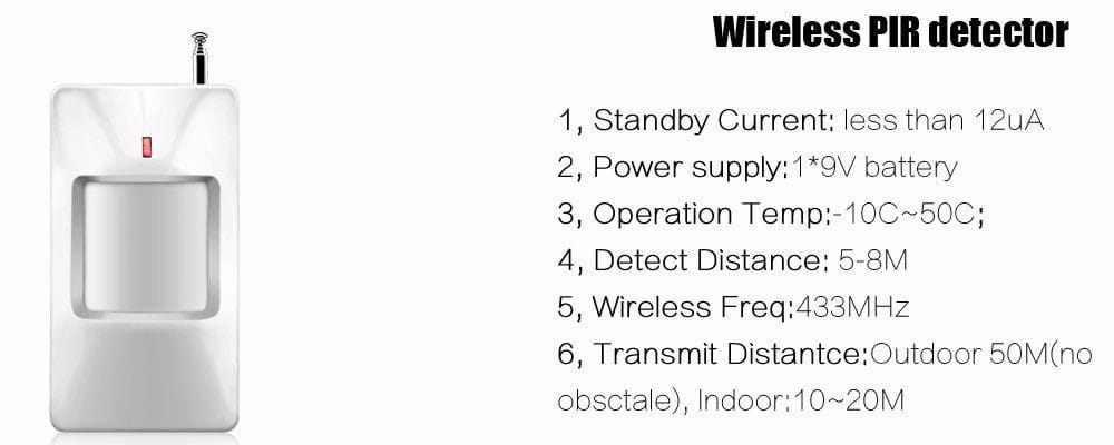 KERUI Security Alarm System Indoor Outdoor Weather-Proof Siren Window Door Sensors Motion Sensor Alarm With Remote