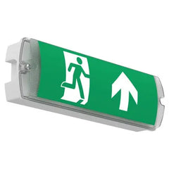 Rectangle Fire Exit Bulkhead Light Fitting | LED 5W 220lm | 6500K Daylight White | IP65 | 3hr Emergency Function FIXES-HUB
