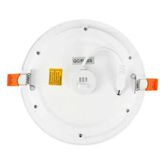 Slim Flat Recessed Round Downlight Fitting | LED 6W 550lm | CCT Tri-Colour | IP44 | 3hr Emergency FIXES-HUB