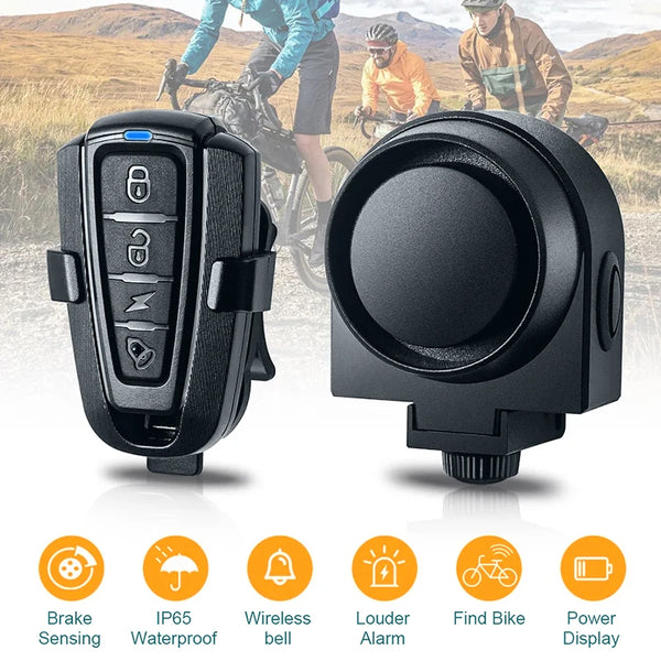 ANTUSI Wireless Theft Bike Motorcycle Alarm Security System Bicycle Motion Sensor Rechargeable Multipurpose Alert Device