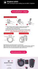 ANTUSI Wireless Theft Bike Motorcycle Alarm Security System Bicycle Motion Sensor Rechargeable Multipurpose Alert Device