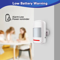 Remote Control PIR Motion Sensors Arm/Disarm SOS for Elder, Kids
