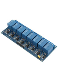 A8 Channel Relay Module With Optocoupler Isolation Blue Board PLC Relay Module