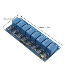 A8 Channel Relay Module With Optocoupler Isolation Blue Board PLC Relay Module