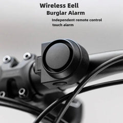 Anti Theft Bike Motorcycle Alarm Security System - Black
