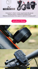 ANTUSI Wireless Theft Bike Motorcycle Alarm Security System Bicycle Motion Sensor Rechargeable Multipurpose Alert