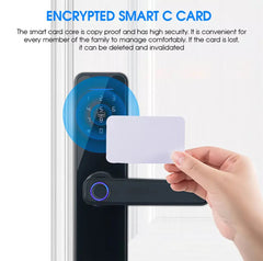 Automatic Door Smart Lock Digital Biometric Fingerprint Door Lock with 2 Key. FIXES-HUB