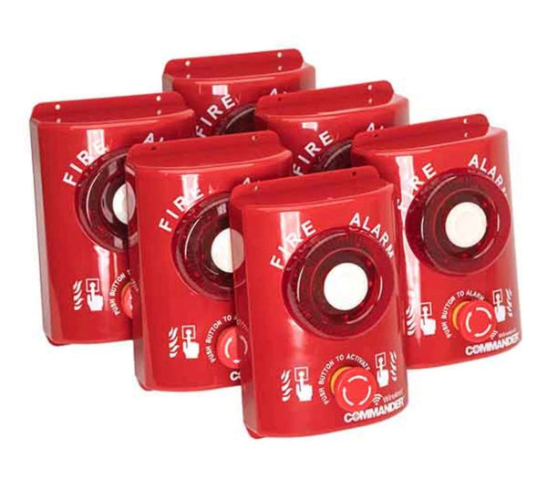 Commander Wireless Site Alarm Bundle x 6